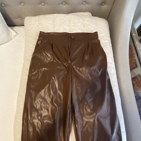 Princess Polly leather pants size 6 - Picture 2 of 4